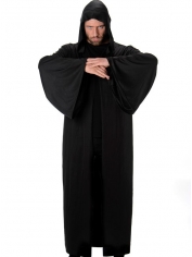 Black Hooded Robe - Mens Costumes